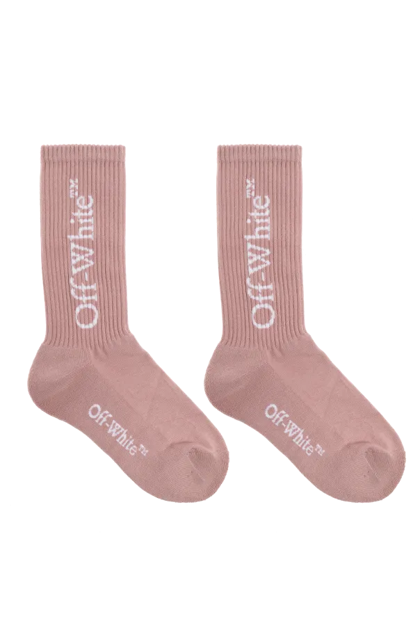 Off-White Logo Detailed Knitted Socks