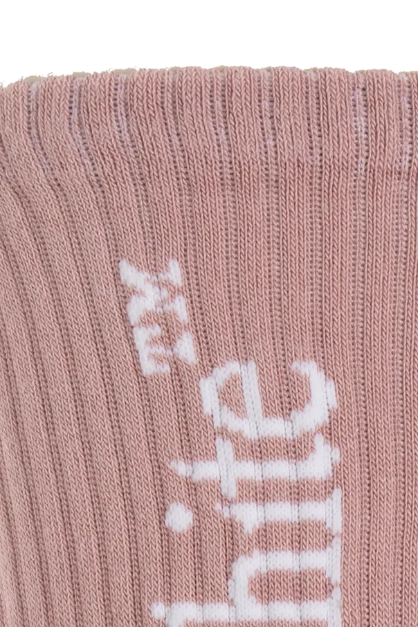 Off-White Logo Detailed Knitted Socks