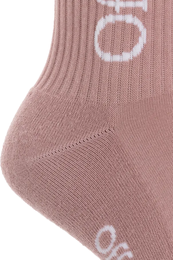 Off-White Logo Detailed Knitted Socks
