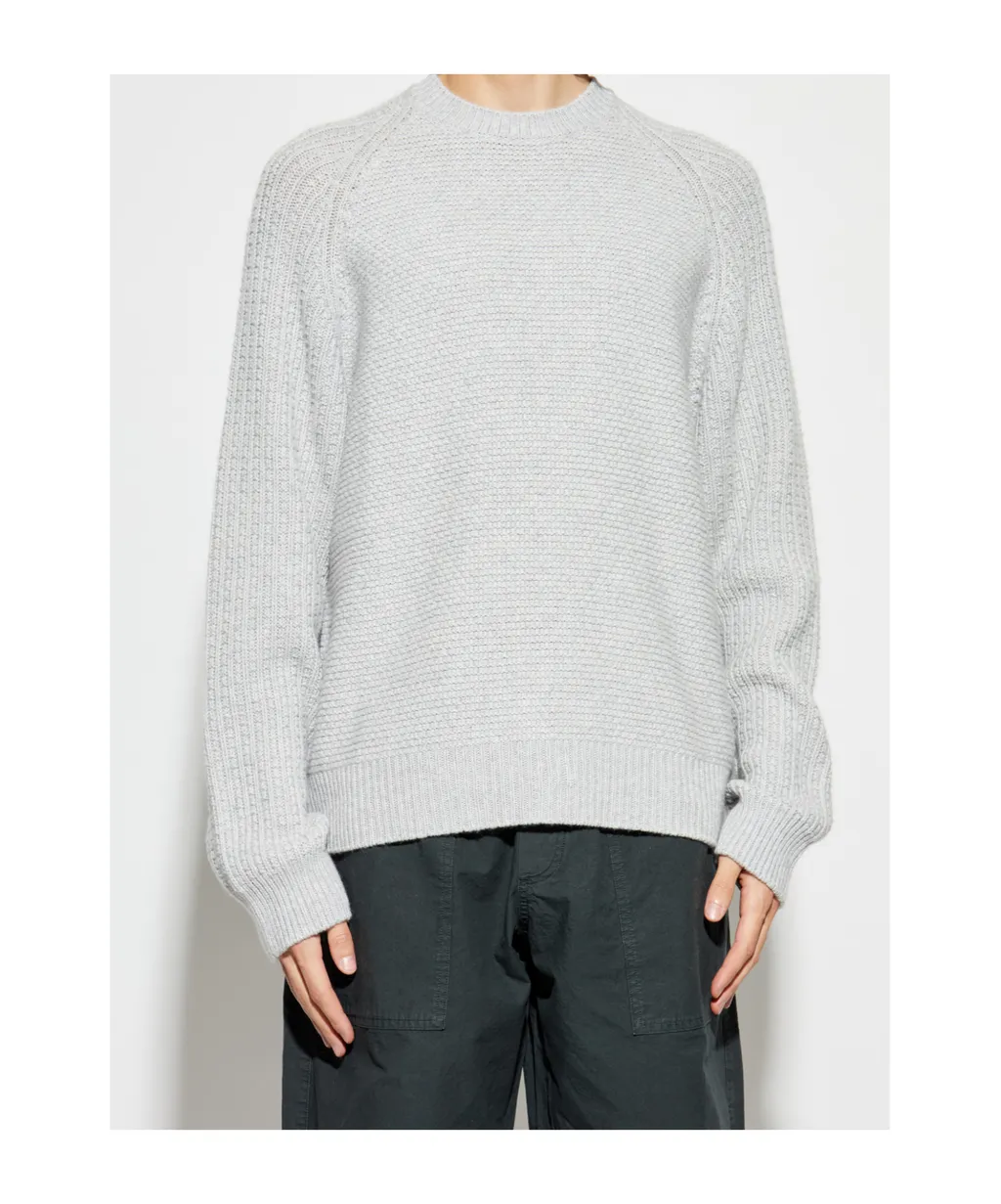 Palm Angels Curved Logo Knitted Jumper