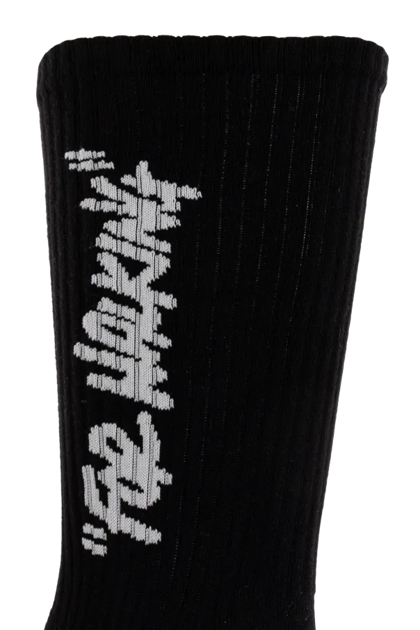 Logo-Embroidered Socks