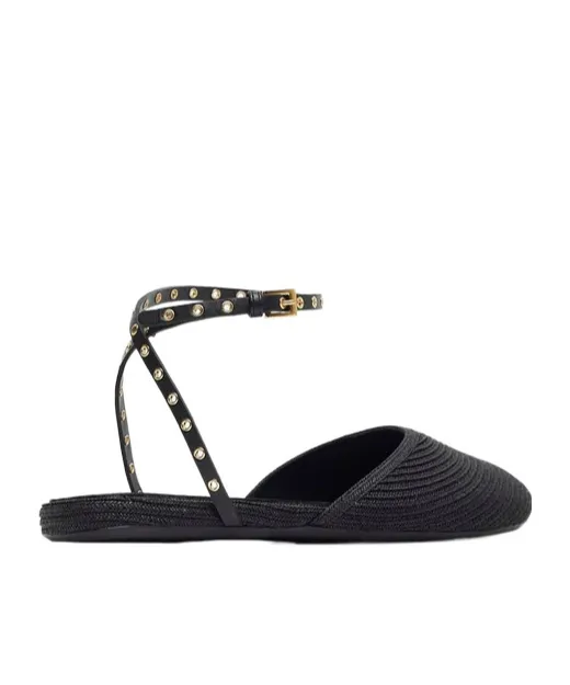 Studded-Strap Sandals