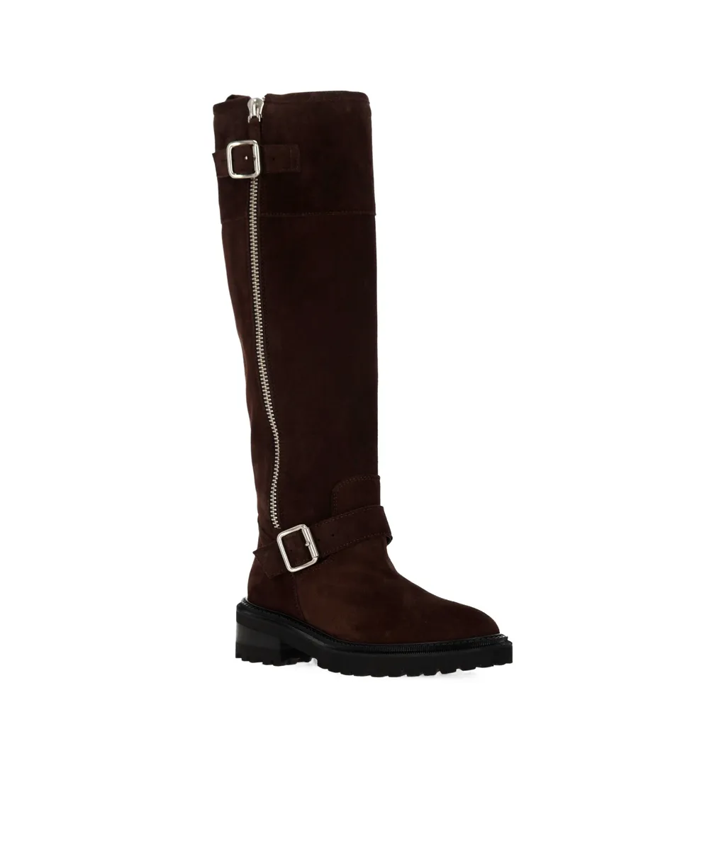 Via Roma 15 Buckled Zip Boots