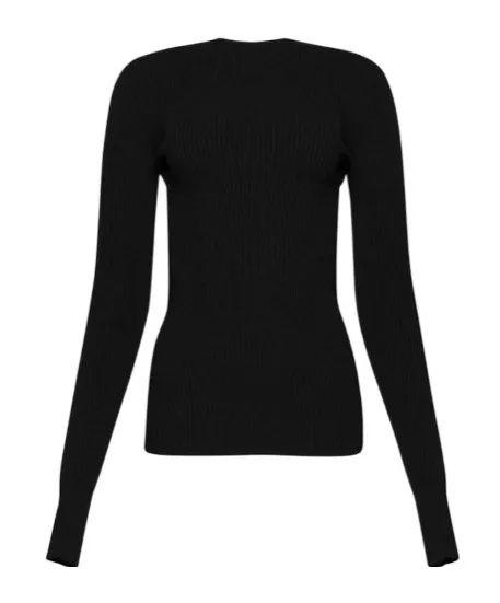 Ribbed Open-Back Top