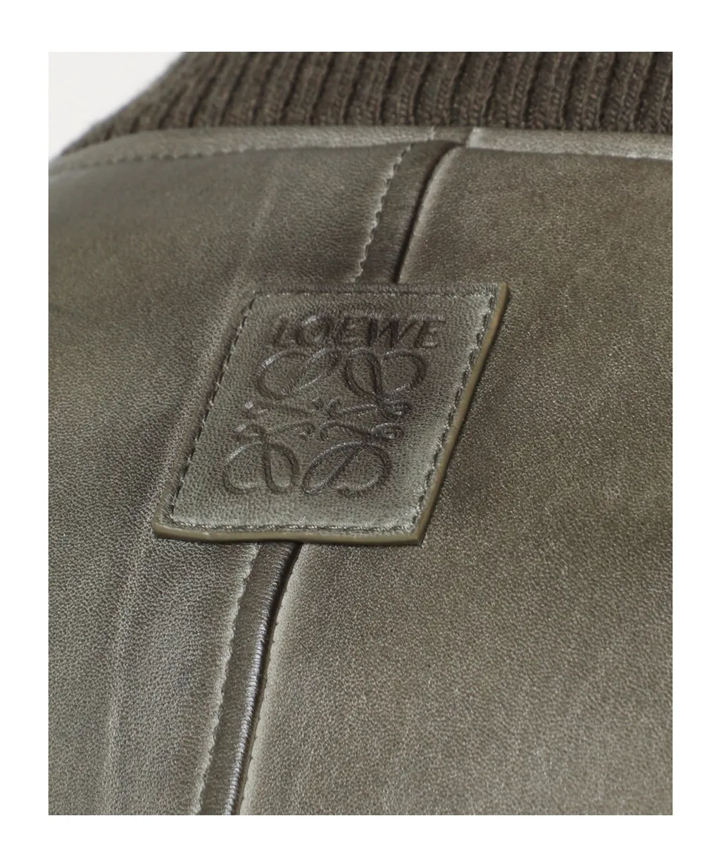 Debossed-Logo Bomber Jacket