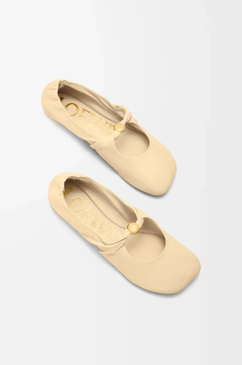 Loewe Pebble Soft Ballerina Shoes