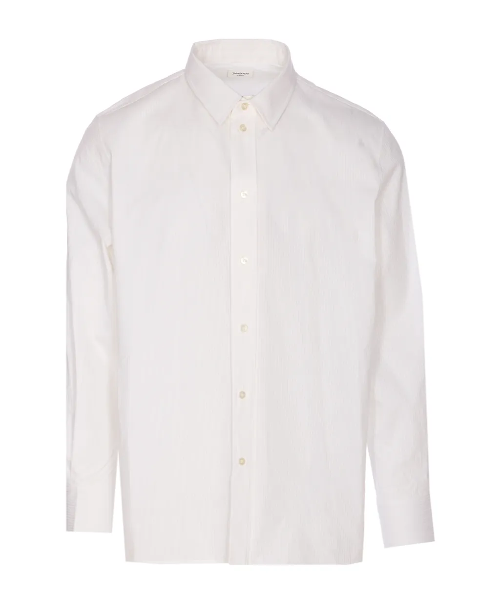 Saint Laurent Button-Up Striped Shirt