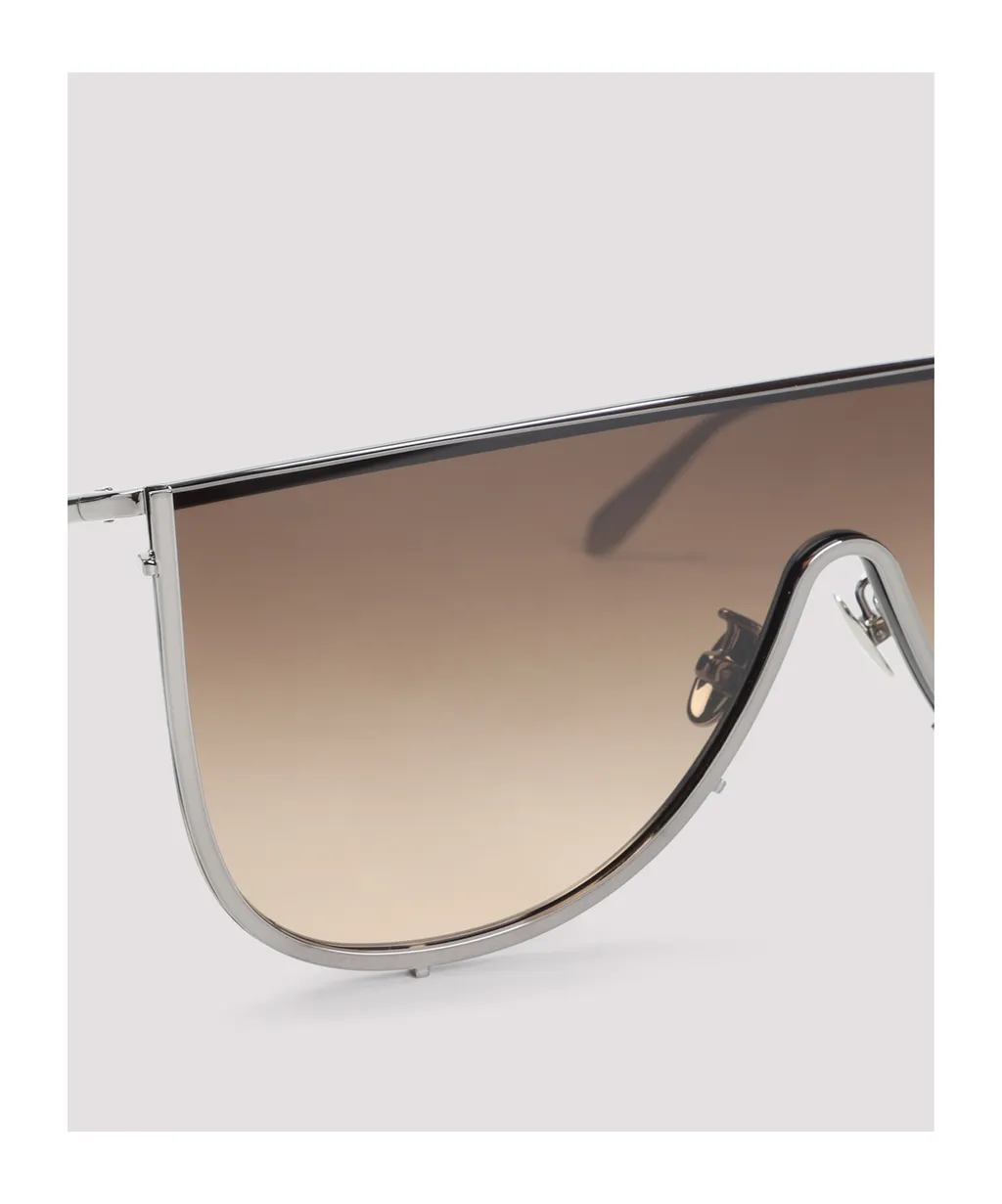 Alaa Shield-Frame Curved Tip Sunglasses