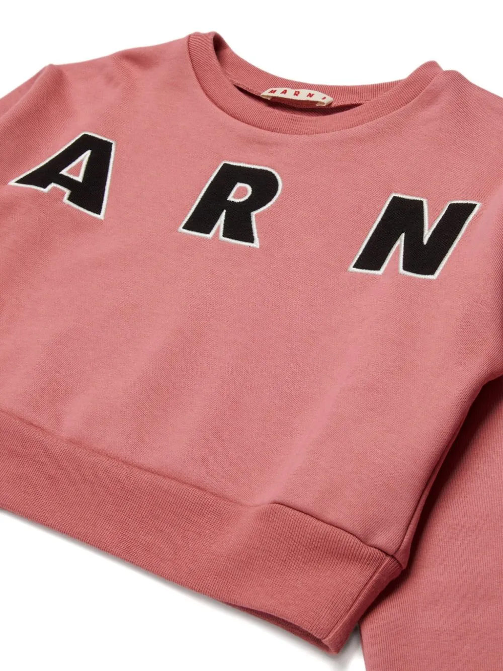 Marni Kids Logo Patch Cropped Sweatshirt