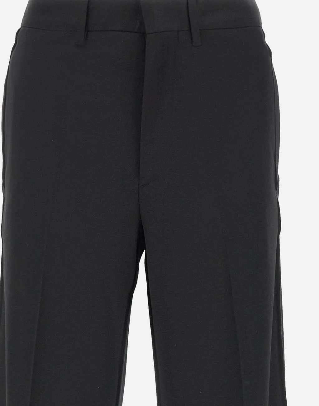Virgin Wool-Blend Trousers
