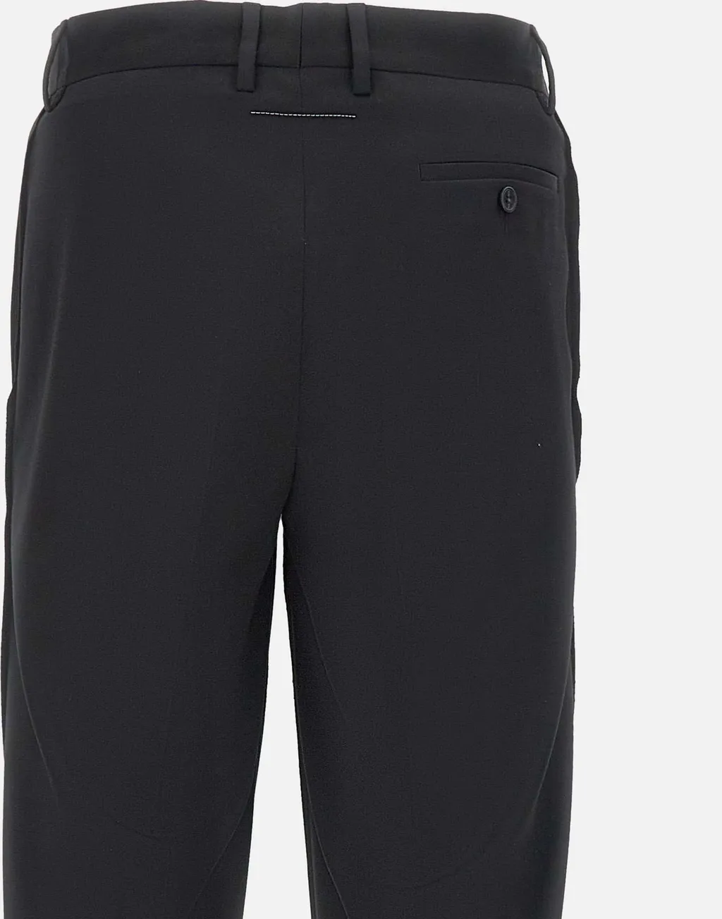 Virgin Wool-Blend Trousers