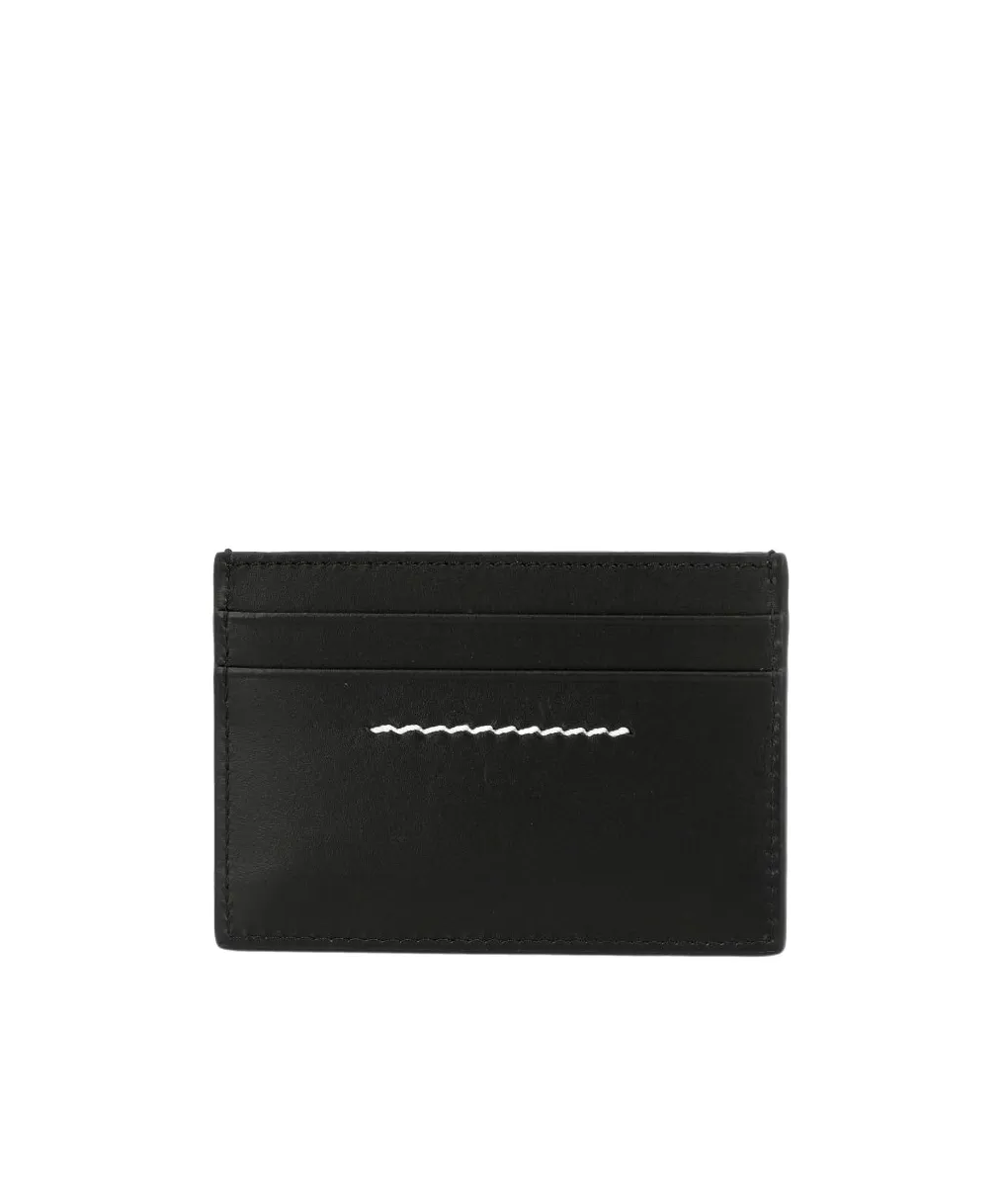Mm6 Maison Margiela Logo Patch Open Top Cardholder