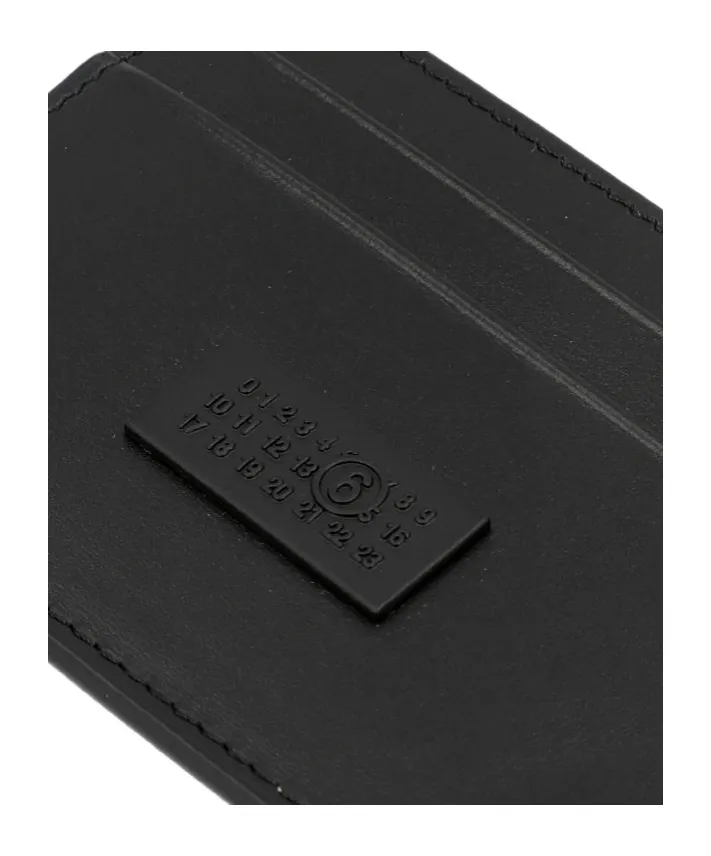 Mm6 Maison Margiela Logo Patch Open Top Cardholder