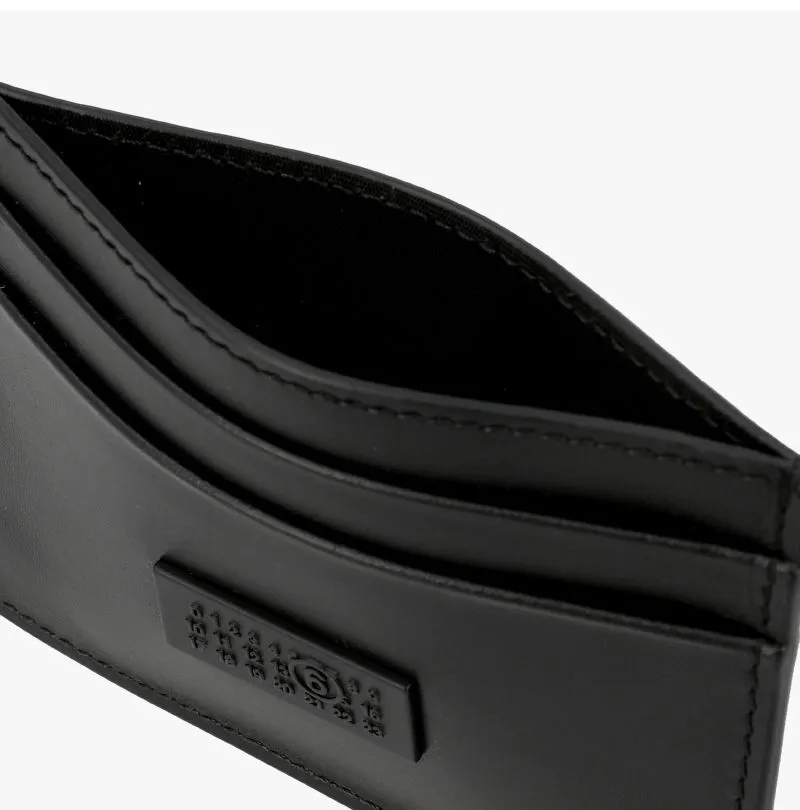 Mm6 Maison Margiela Logo Patch Open Top Cardholder