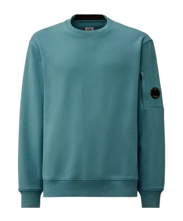 C.P. Company Diagonal Raised Fleece Crewneck Lens Sweatshirt