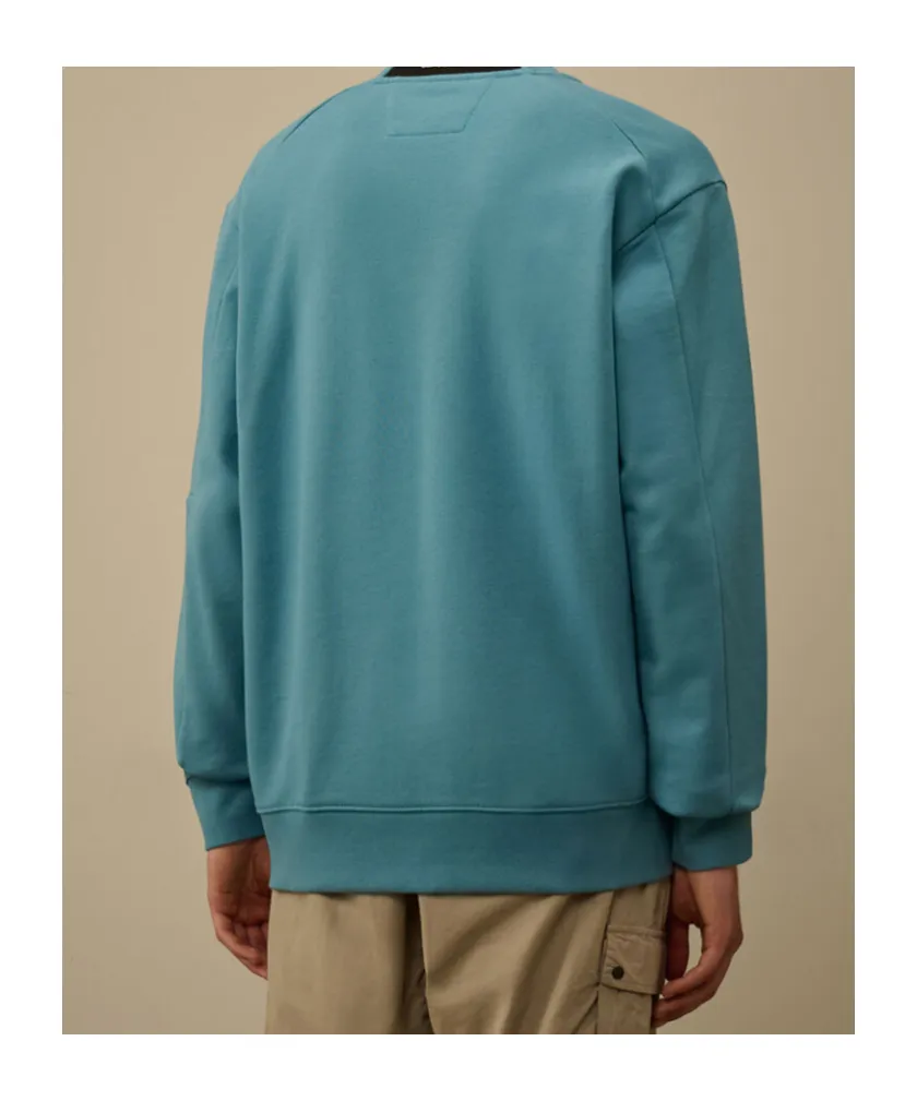 C.P. Company Diagonal Raised Fleece Crewneck Lens Sweatshirt