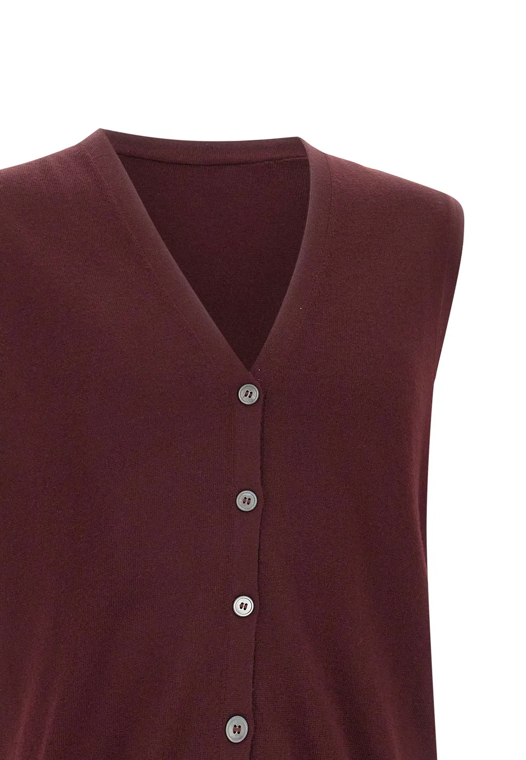 Sleeveless Knitted Cardigan