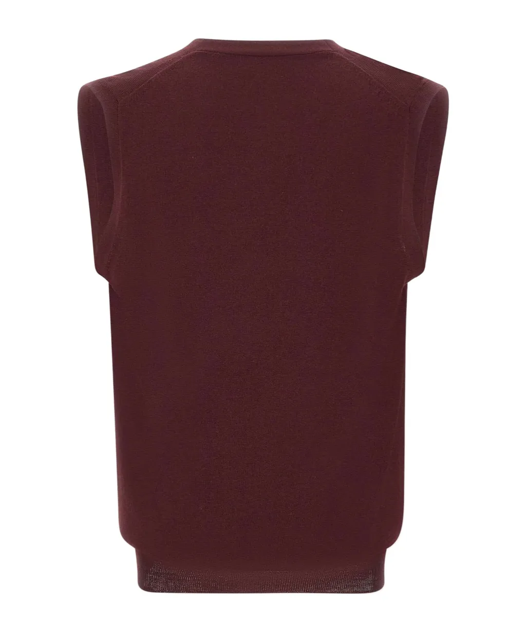 Sleeveless Knitted Cardigan