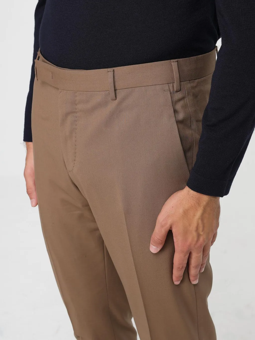 Pt Torino Dieci Flat Front Pants