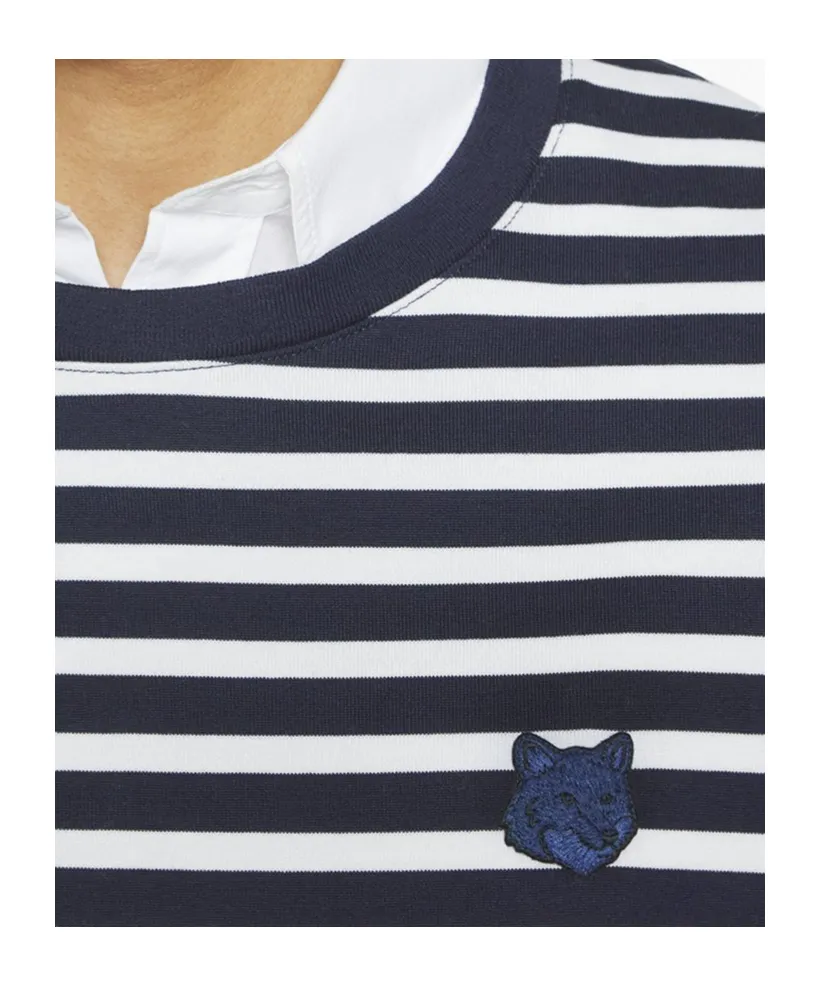 Maison Kitsun Fox Head Long-Sleeved T-Shirt