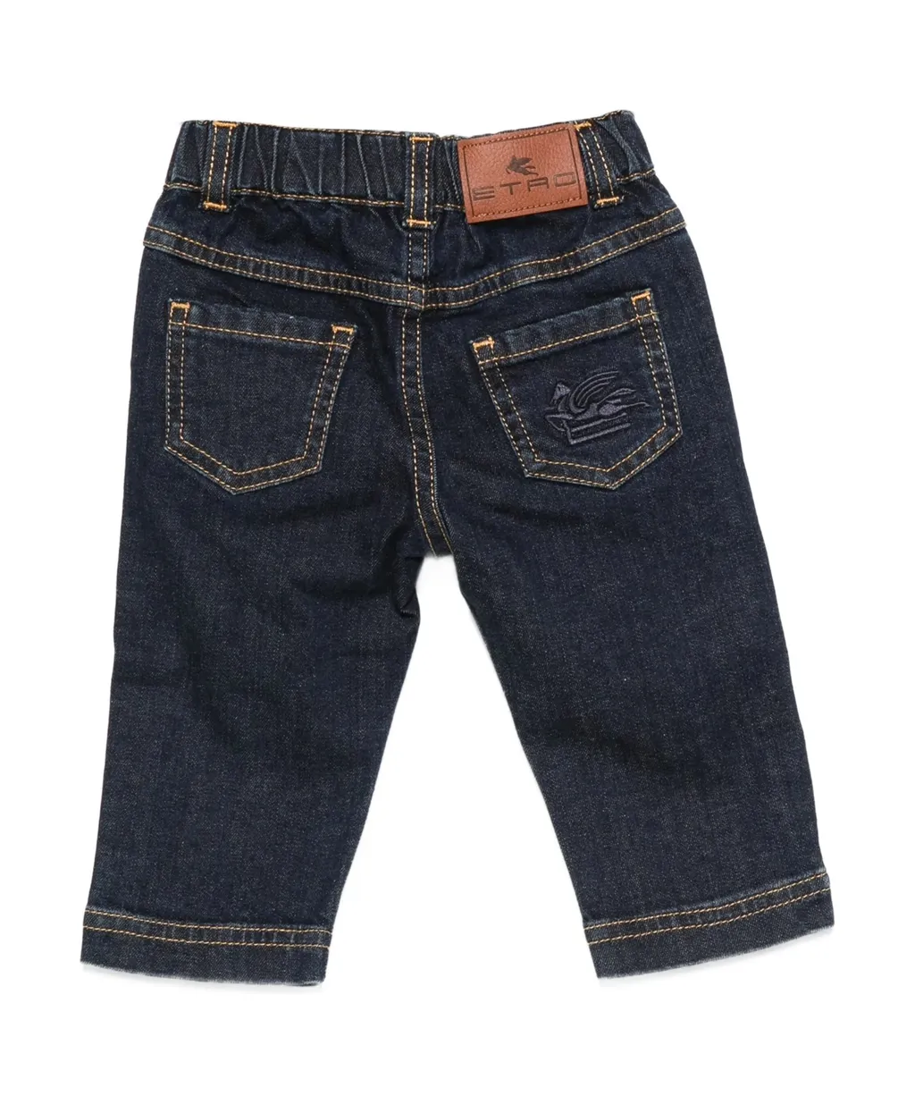 Elastic-Waist Jeans