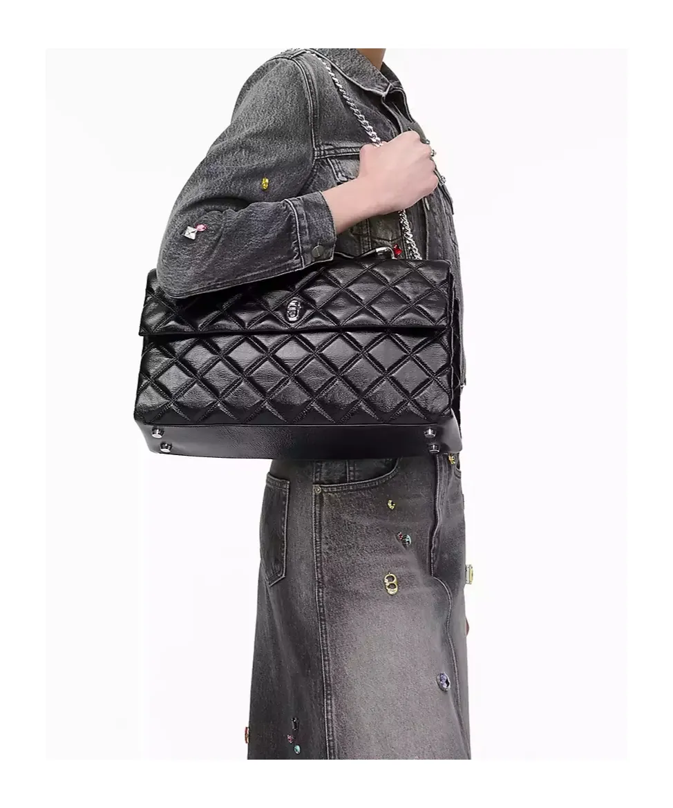 The Quilted Xl Dual Convertible Shoulder Bag