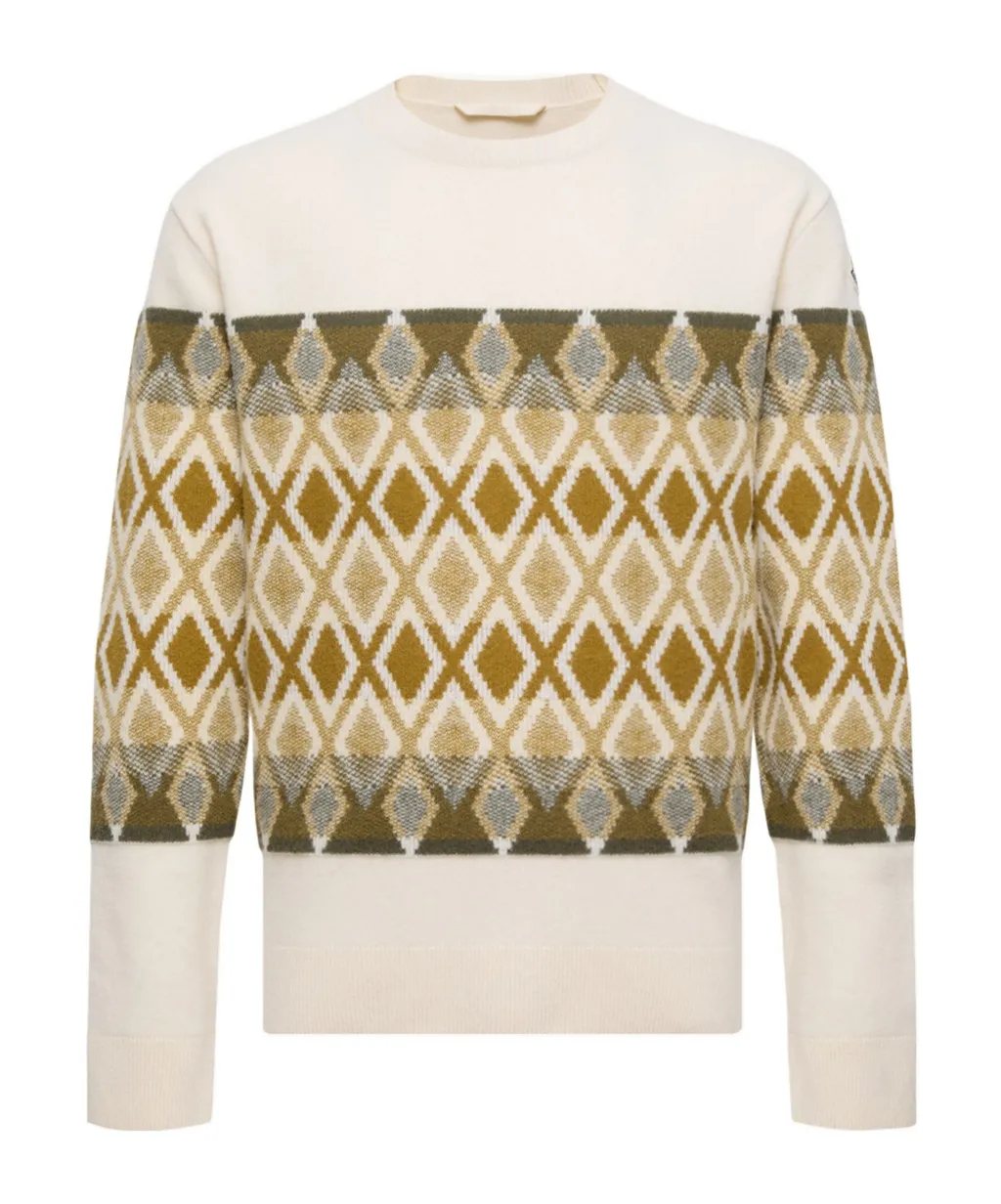 Rhombus Pattern Wool Sweater