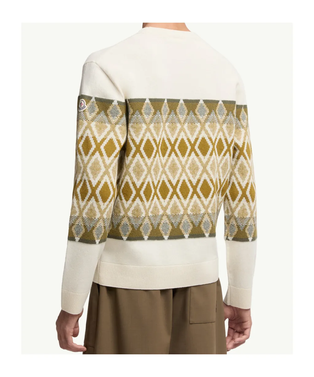 Rhombus Pattern Wool Sweater