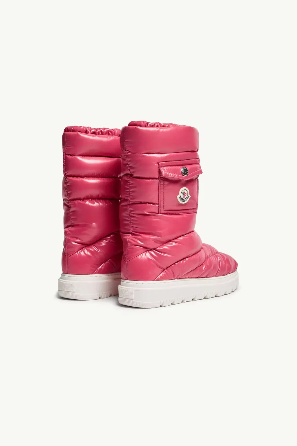 Moncler Enfant Gaia Logo Patch Padded Snow Boots