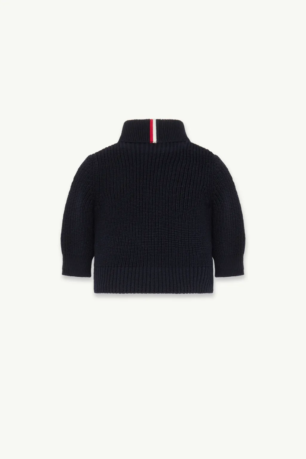 Padded Wool Zip-Up Cardigan