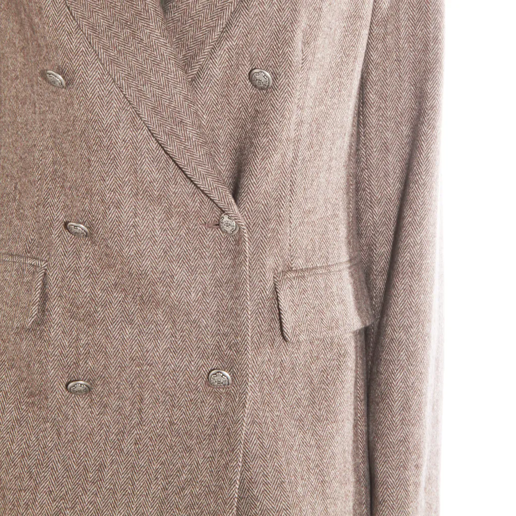 Antonelli Firenze Double-Breasted Long-Sleeved Jacket