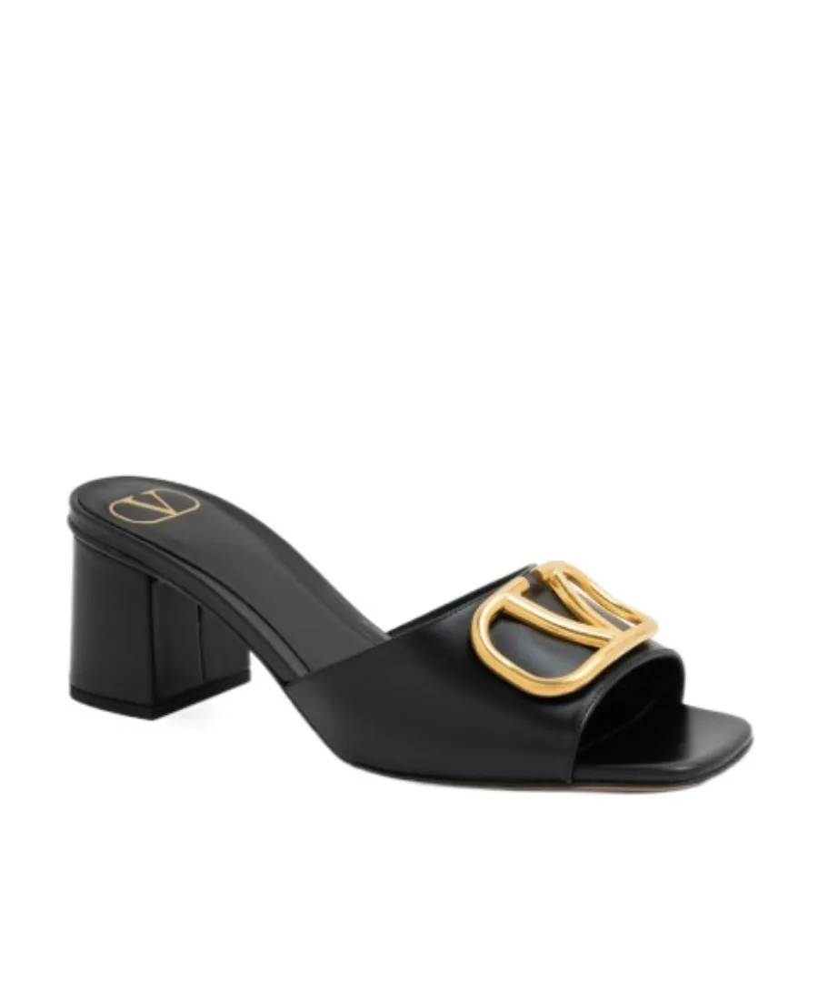 Vlogo Square Toe High-Heeled Sandals