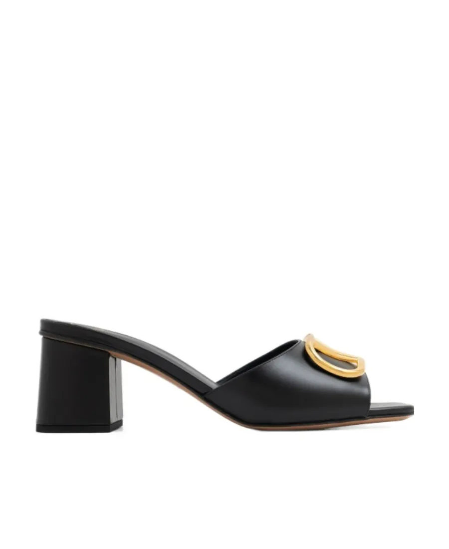 Vlogo Square Toe High-Heeled Sandals