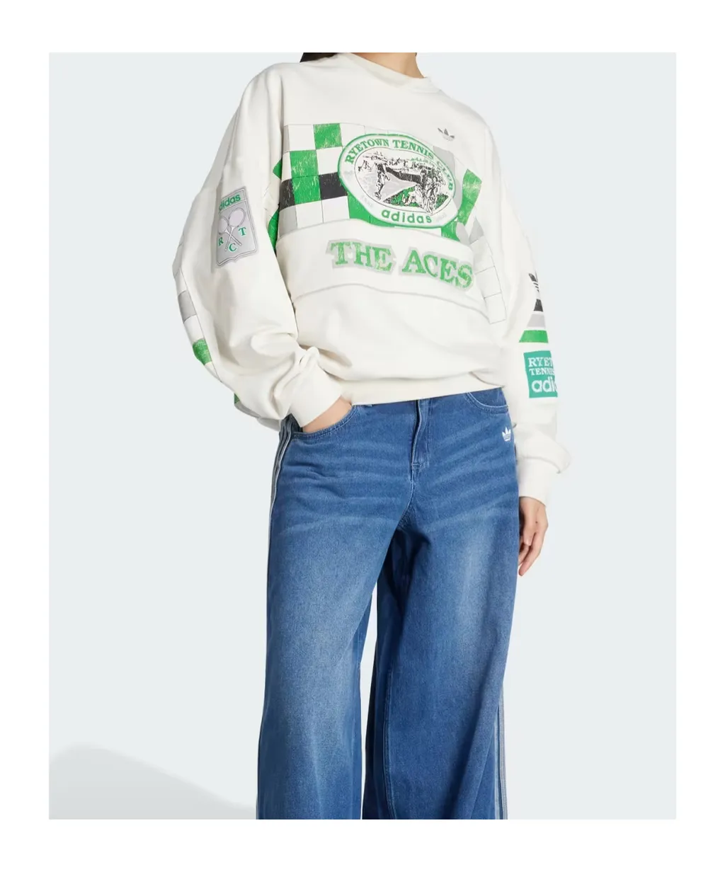 Checkers-Print Sweatshirt