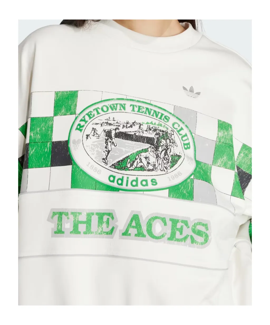Checkers-Print Sweatshirt