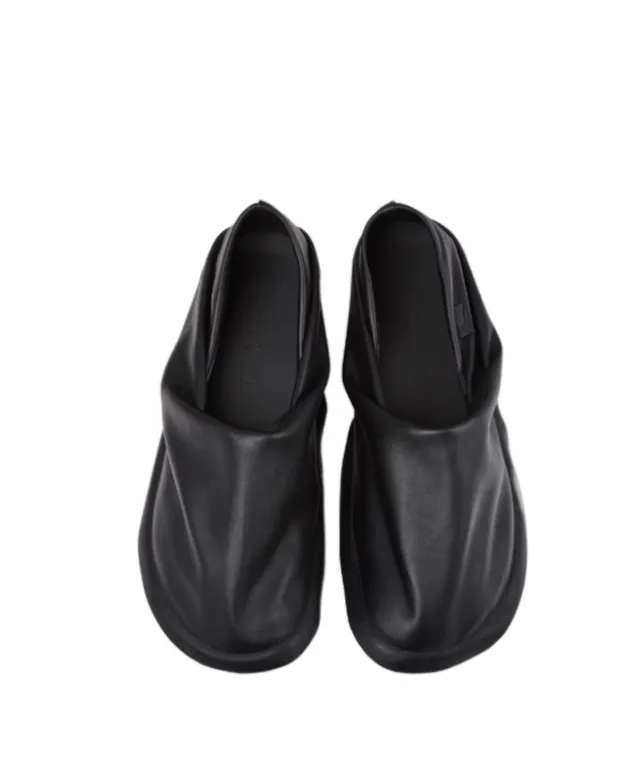 X Issey Miyake Peu Form Leather Slippers