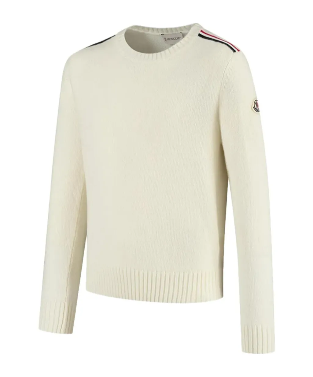 Moncler Enfant Logo-Patch Crewneck Jumper