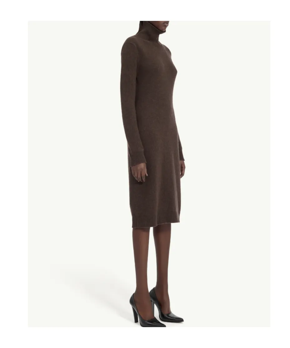 Mm6 Maison Margiela High Neck Long Sleeved Dress