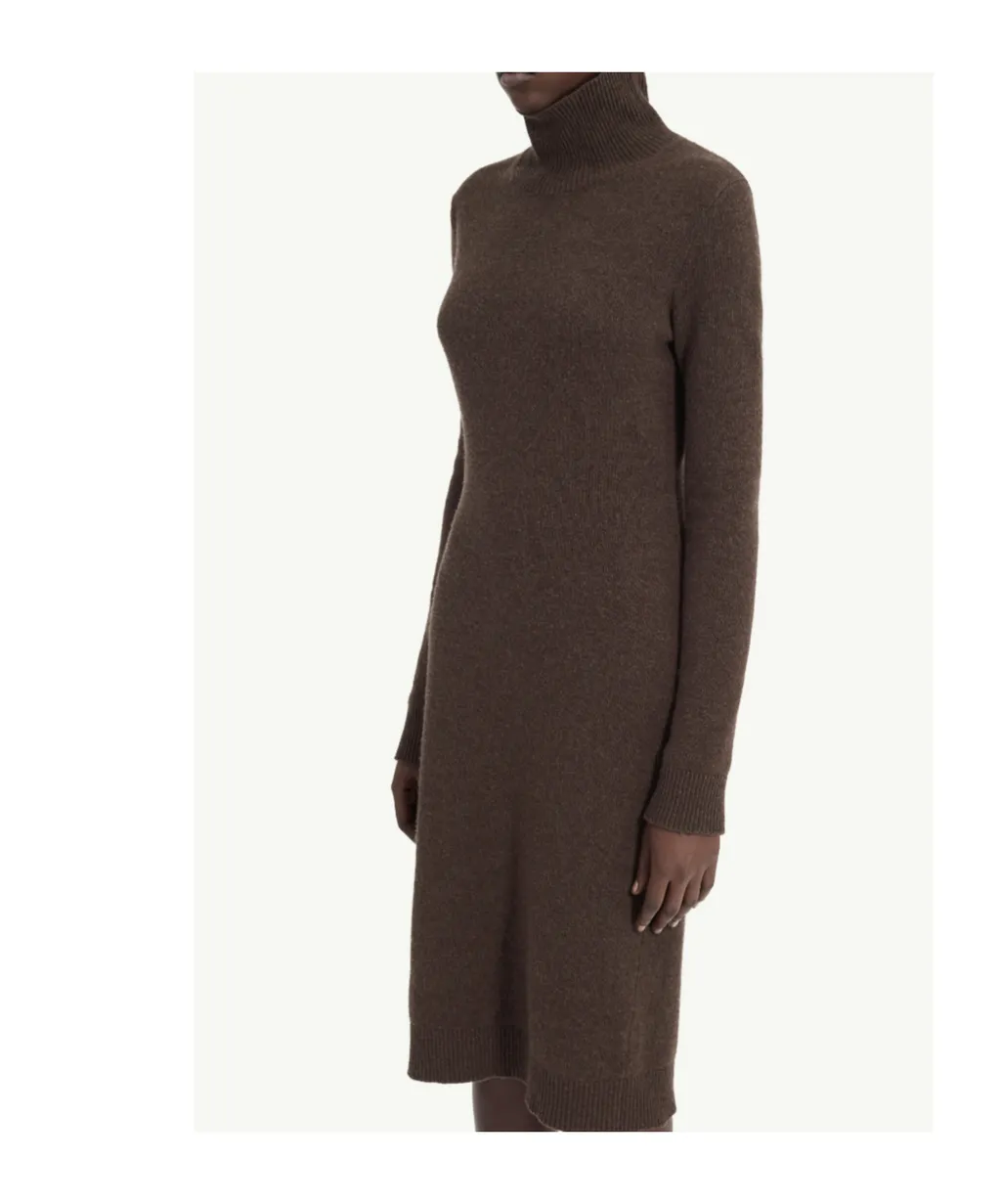 Mm6 Maison Margiela High Neck Long Sleeved Dress