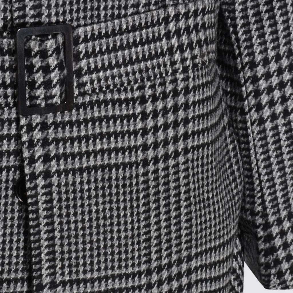 Zegna Belted Checked Coat