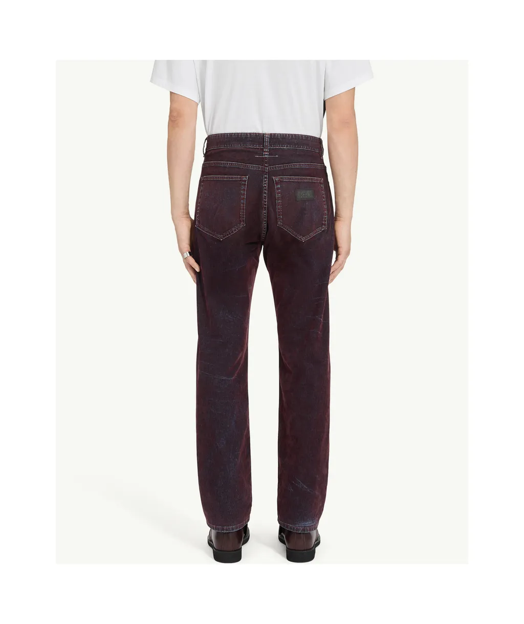 Mm6 Maison Margiela Straight Leg Faded Jeans