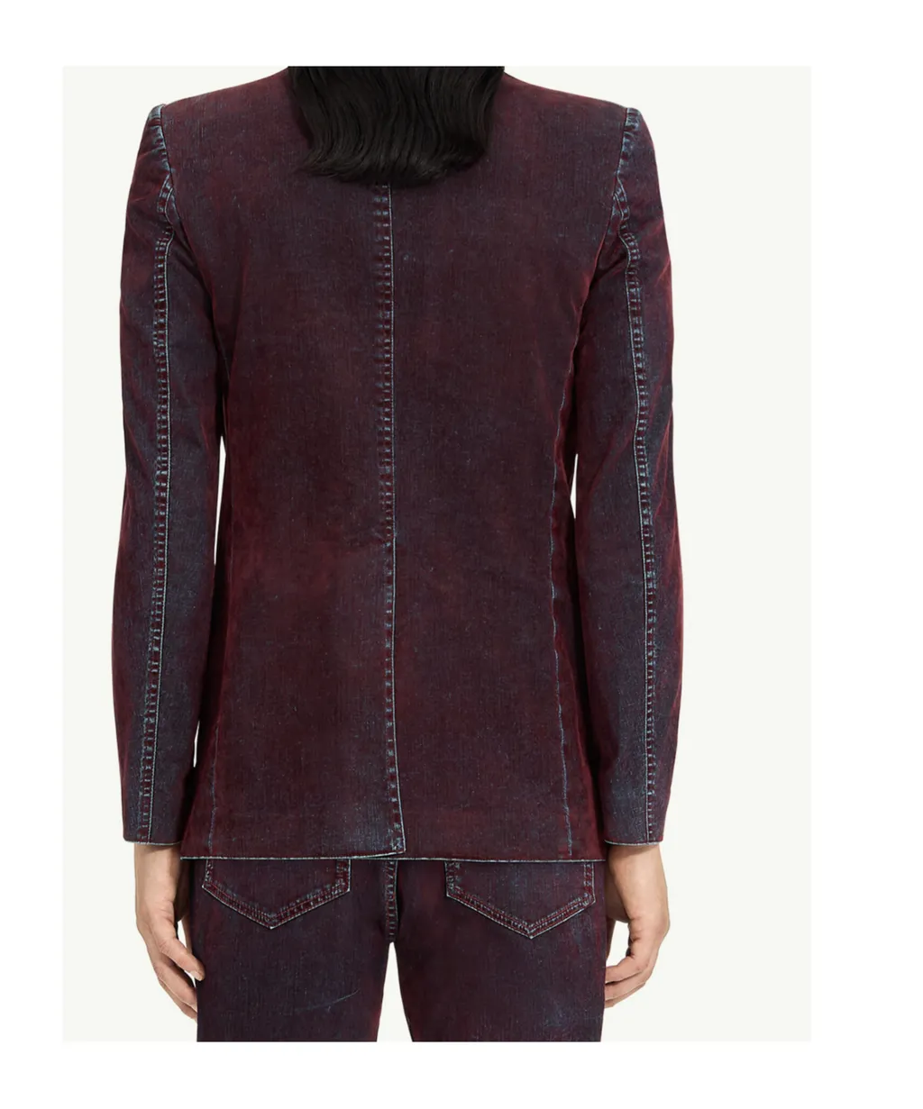 Mm6 Maison Margiela Single-Breasted Denim Blazer