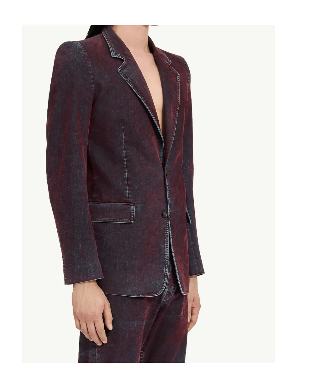 Mm6 Maison Margiela Single-Breasted Denim Blazer