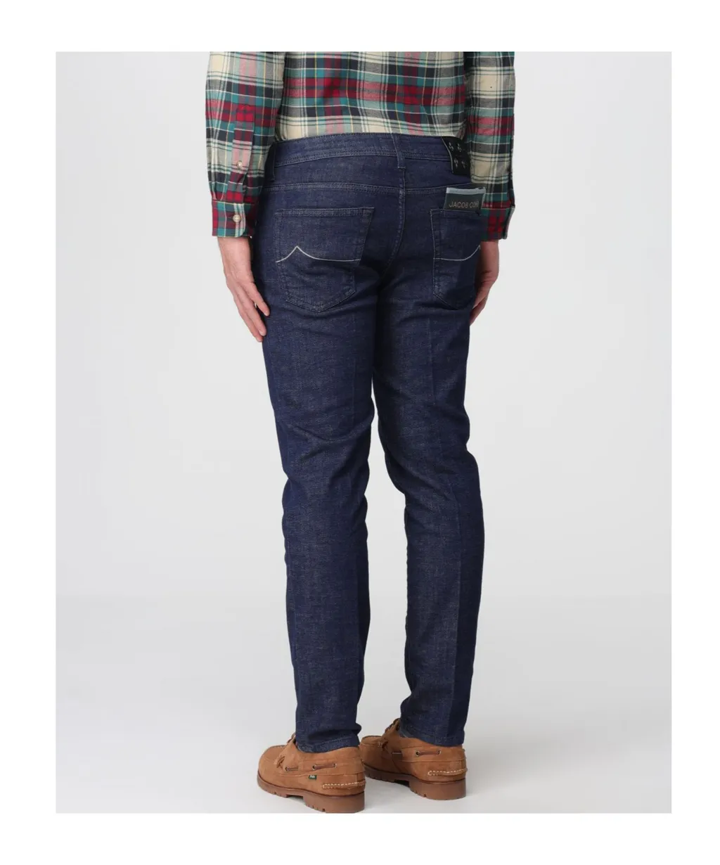 Jacob Cohen Logo Patch Slim Jeans