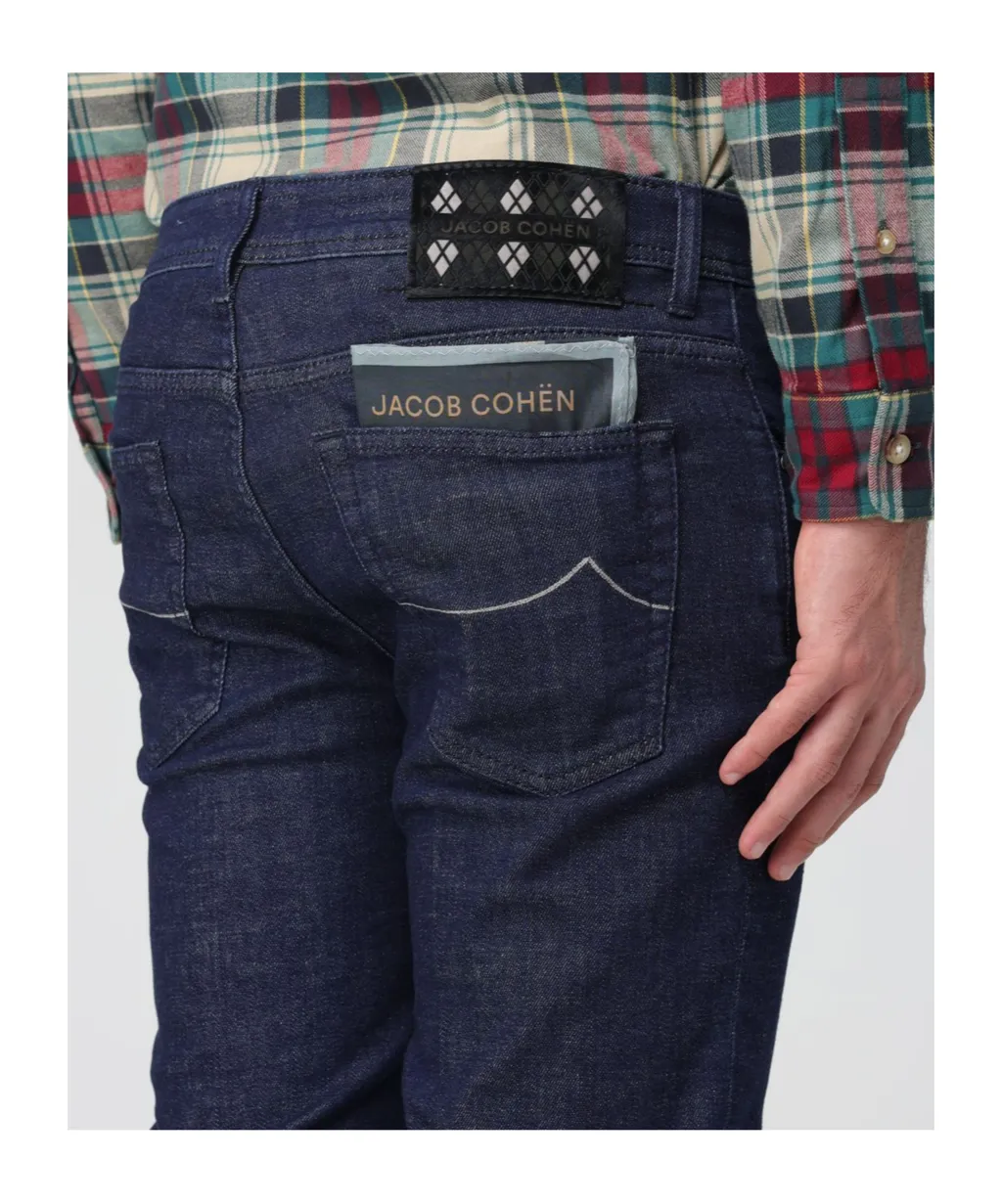 Jacob Cohen Logo Patch Slim Jeans