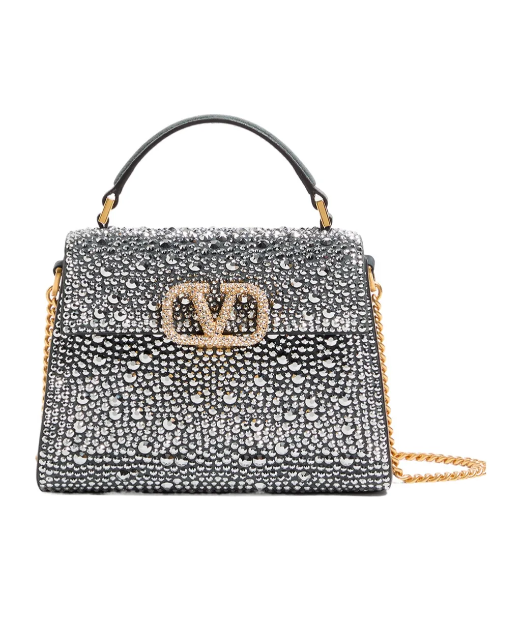 Valentino Vsling Vlogo Signature Embellished Mini Shoulder Bag