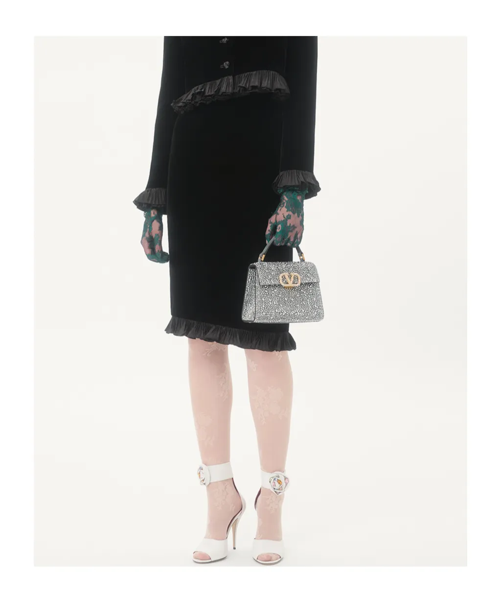 Valentino Vsling Vlogo Signature Embellished Mini Shoulder Bag