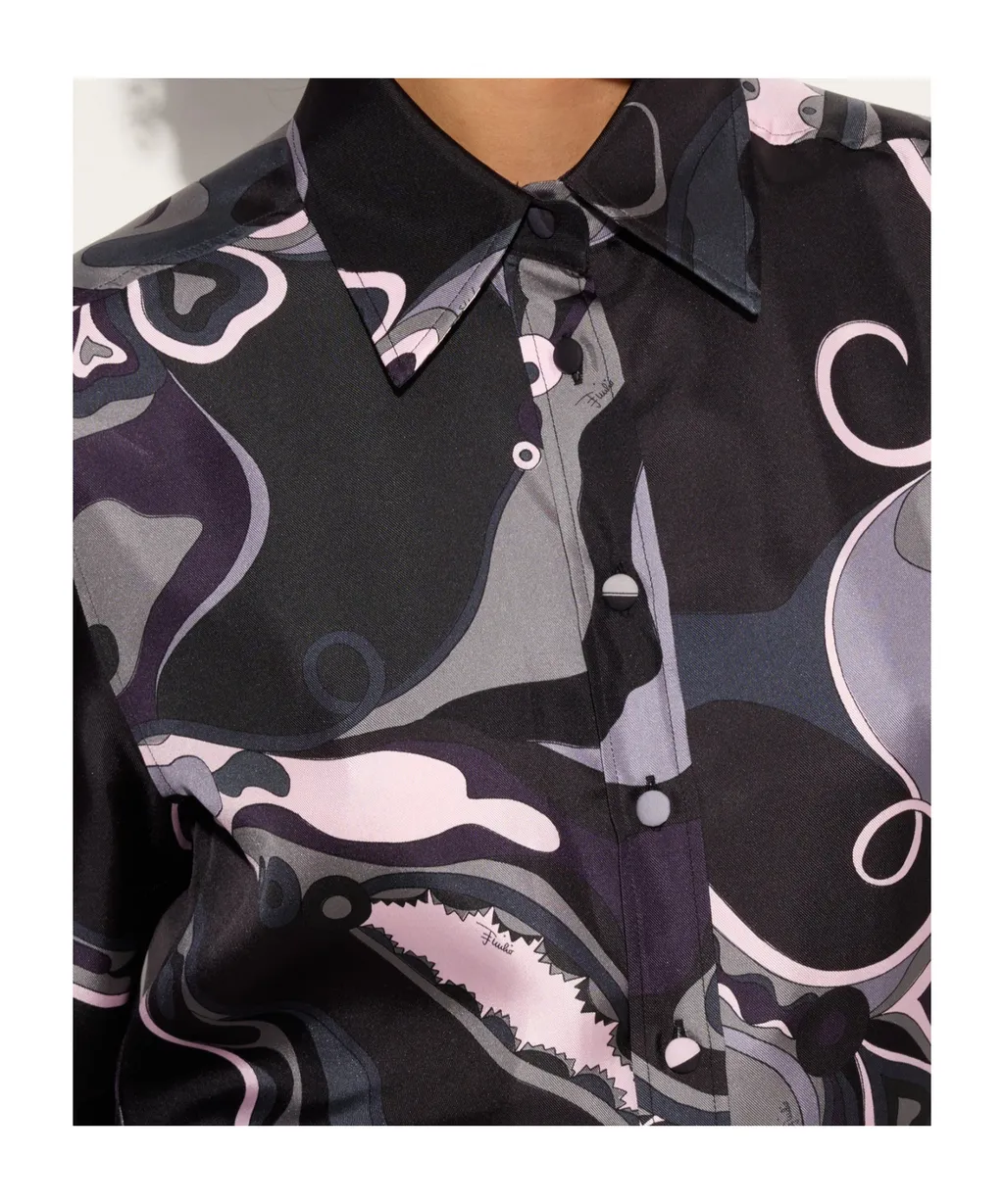 Pucci Orchidee Printed Twill Shirt