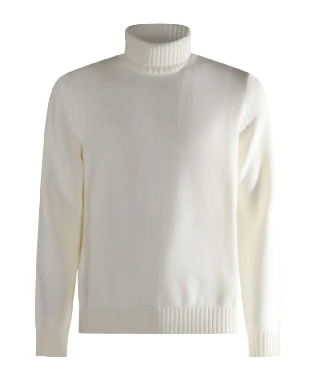Zanone Ribbed Turtleneck Knitwear