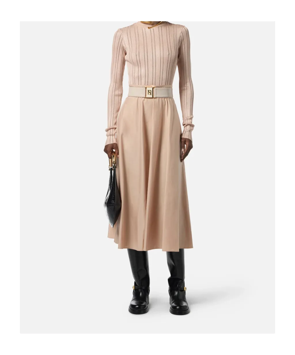 Elisabetta Franchi Belted Skirt